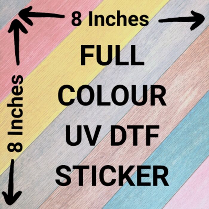 8 X 8 UV DTF Sticker Sheet Thumbnail